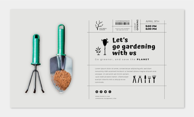 herramientas de jardinería